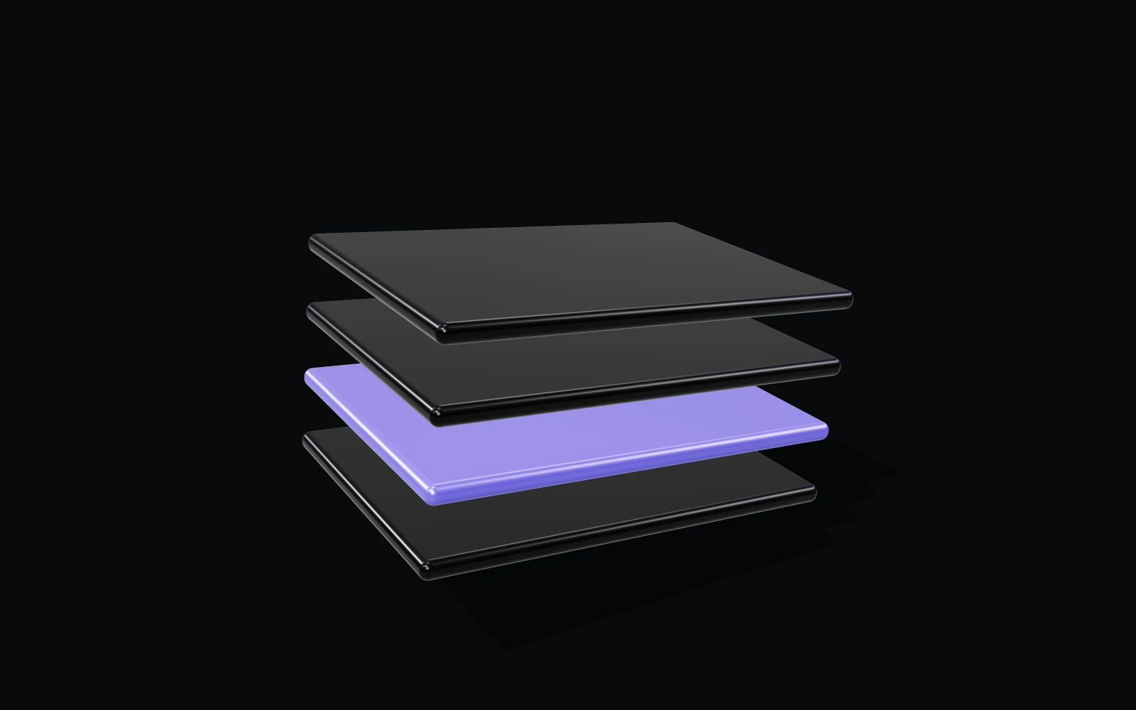 Studio-rendered layers of a connected product